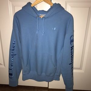Champion Blue Exclusive Hoddie Sweatshirt